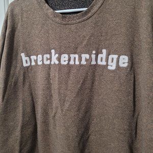 BRECKENRIDGE COLORADO SWEATER Brown Womens Size XL